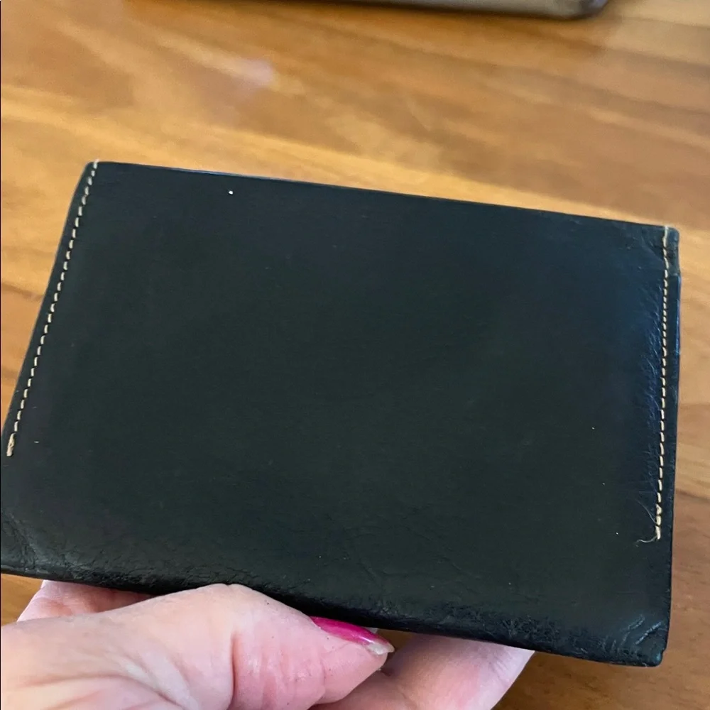 Dior Black and Brown Leather Wallet